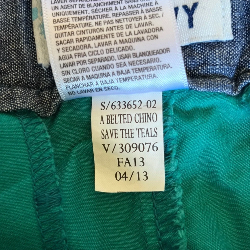 Old Navy chino shorts girls 10 teal